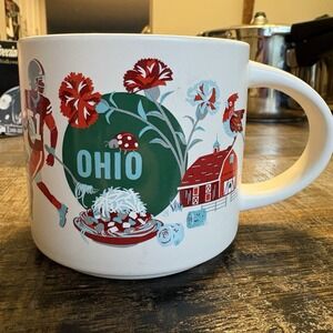 Starbucks Ohio Discovery Series 14 oz Collectible Coffee Mug: Buckeye State!